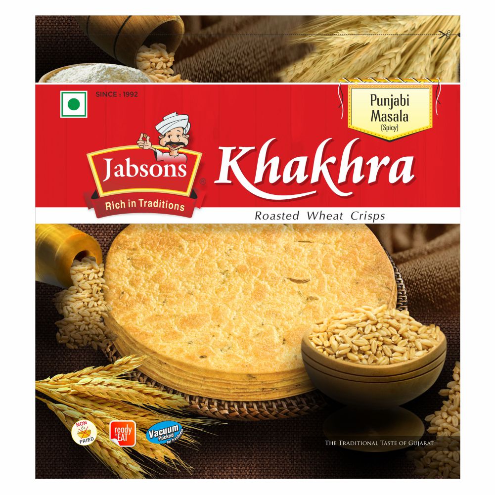 Jabsons Khakhra Punjabi Masala 180g Rashan Pani