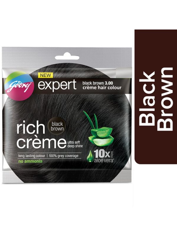 Godrej Creme Hair Colour Black Brown 20g