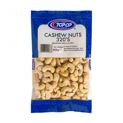 Top-Op Cashew Nuts 320s 750g - Rashan Pani